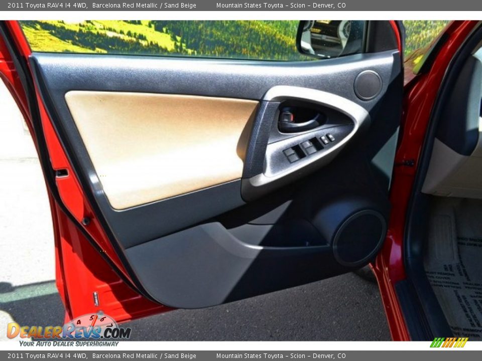 2011 Toyota RAV4 I4 4WD Barcelona Red Metallic / Sand Beige Photo #21
