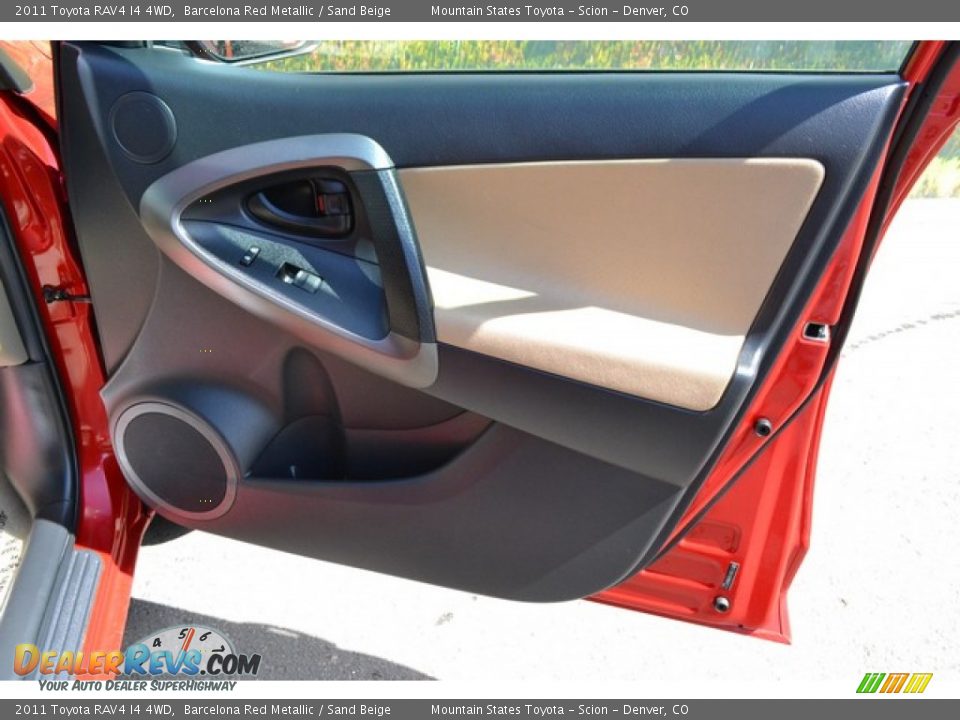 2011 Toyota RAV4 I4 4WD Barcelona Red Metallic / Sand Beige Photo #22
