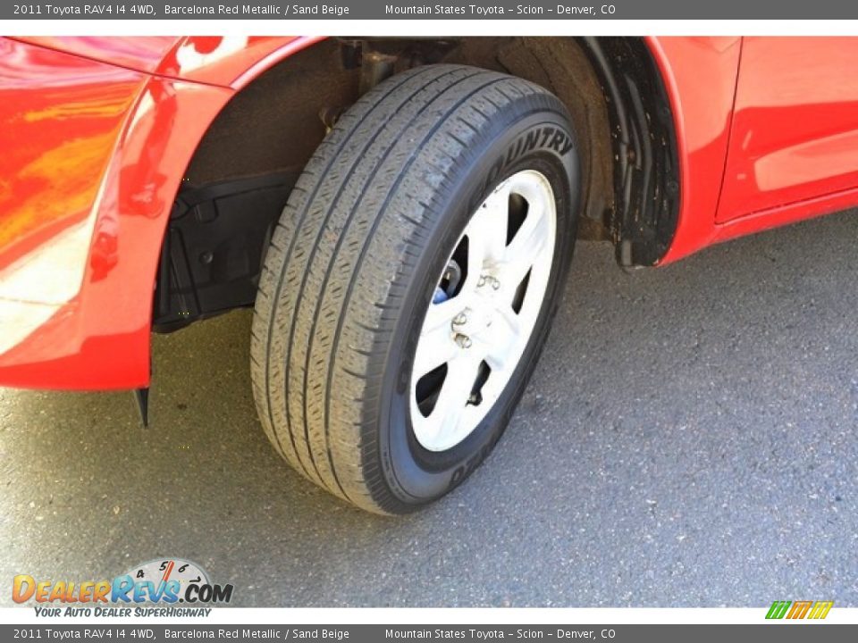 2011 Toyota RAV4 I4 4WD Barcelona Red Metallic / Sand Beige Photo #25