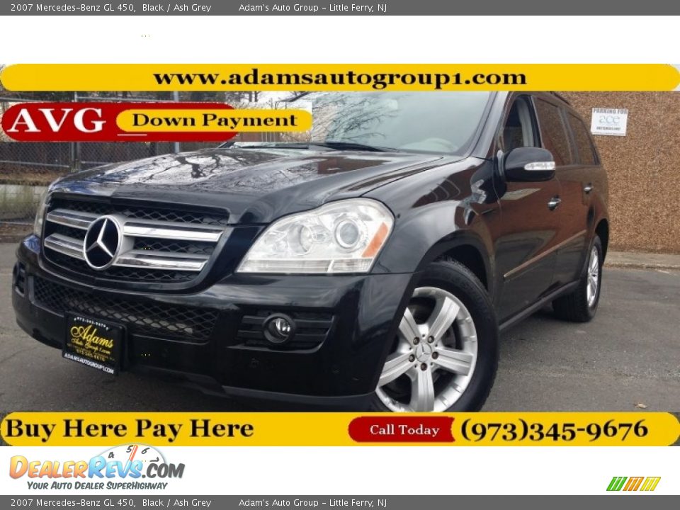 2007 Mercedes-Benz GL 450 Black / Ash Grey Photo #1