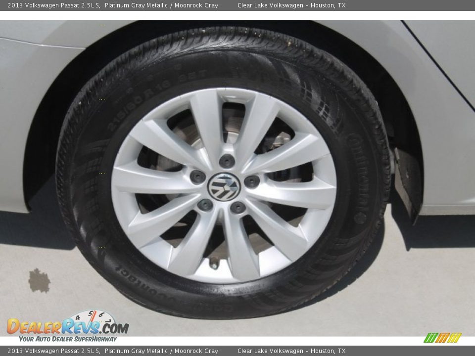 2013 Volkswagen Passat 2.5L S Platinum Gray Metallic / Moonrock Gray Photo #11