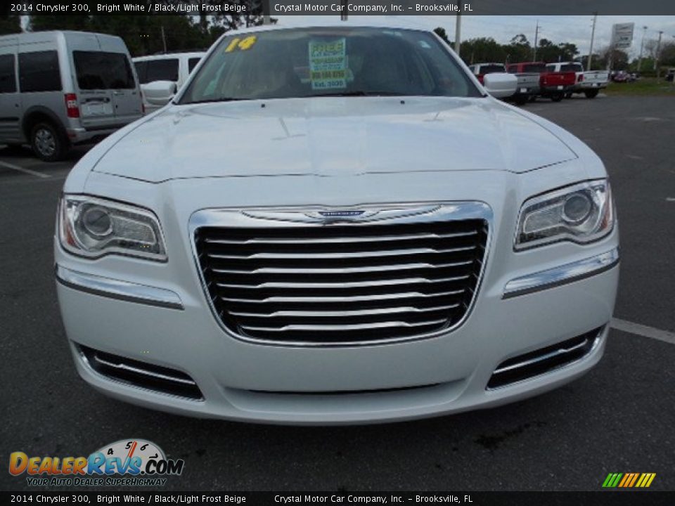 2014 Chrysler 300 Bright White / Black/Light Frost Beige Photo #13