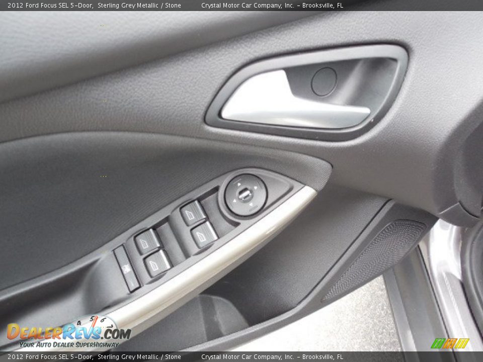 2012 Ford Focus SEL 5-Door Sterling Grey Metallic / Stone Photo #18