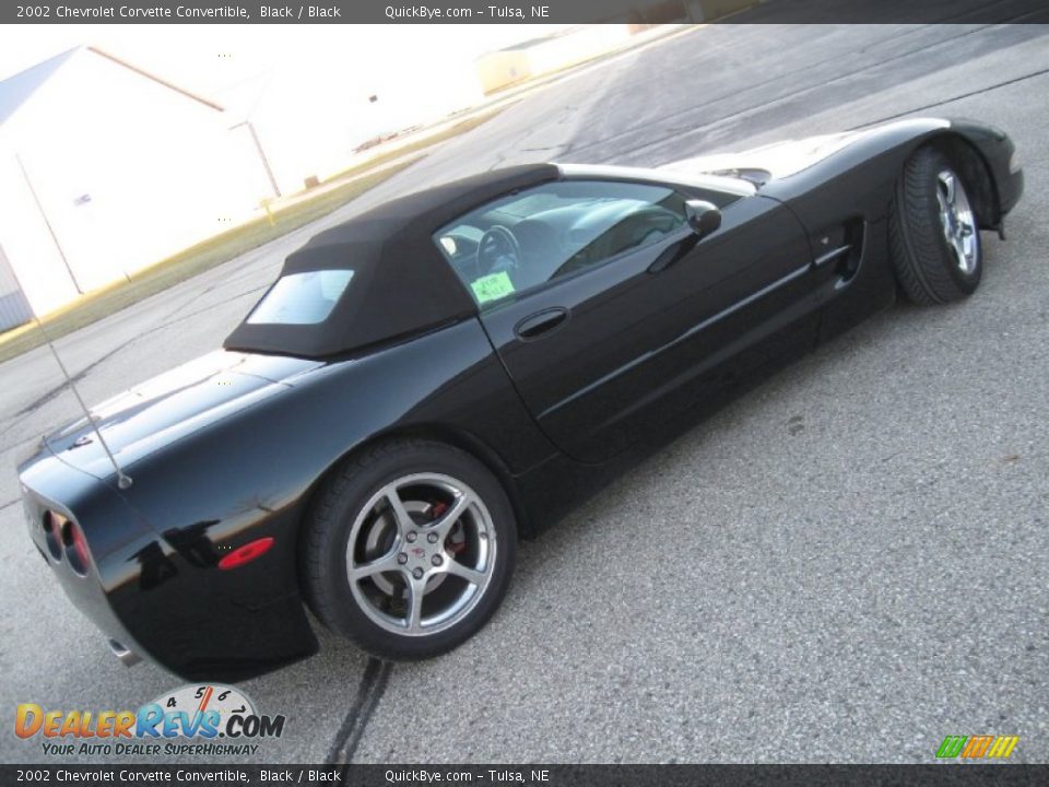 2002 Chevrolet Corvette Convertible Black / Black Photo #2