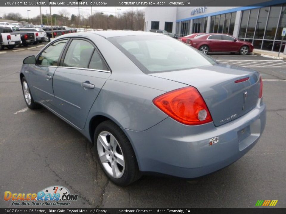 2007 Pontiac G6 Sedan Blue Gold Crystal Metallic / Ebony Photo #3