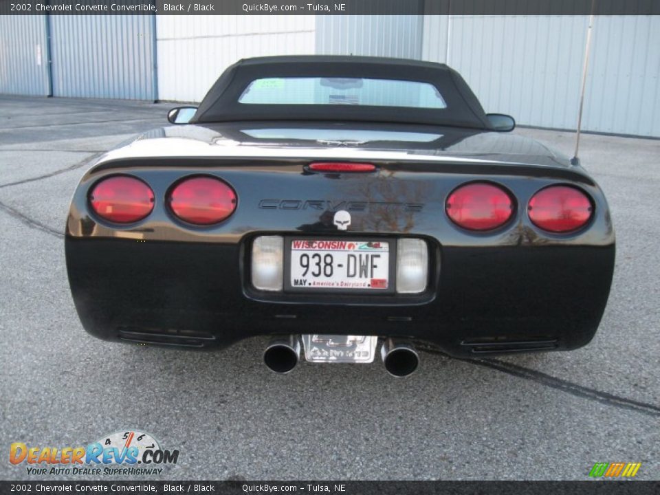 2002 Chevrolet Corvette Convertible Black / Black Photo #5