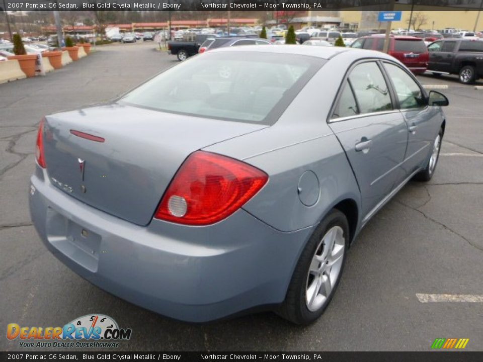 2007 Pontiac G6 Sedan Blue Gold Crystal Metallic / Ebony Photo #5