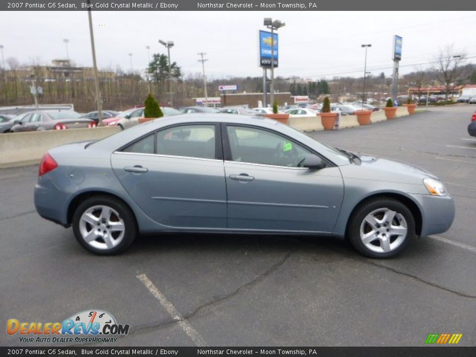 2007 Pontiac G6 Sedan Blue Gold Crystal Metallic / Ebony Photo #6