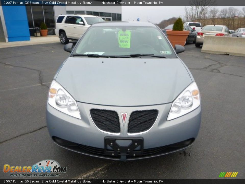 2007 Pontiac G6 Sedan Blue Gold Crystal Metallic / Ebony Photo #8
