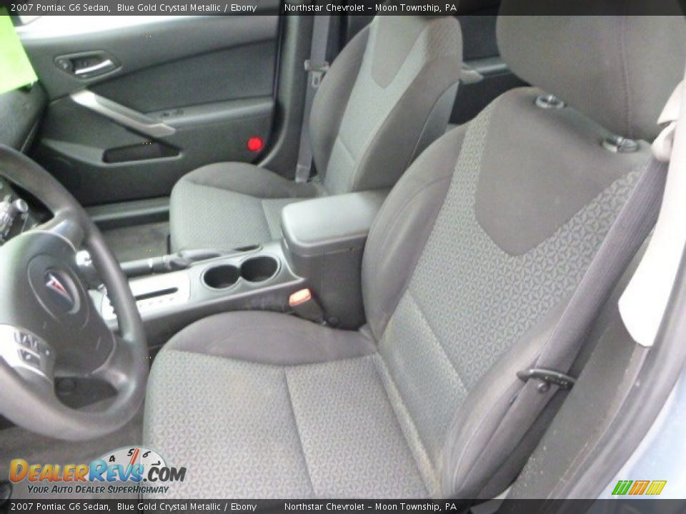 2007 Pontiac G6 Sedan Blue Gold Crystal Metallic / Ebony Photo #10