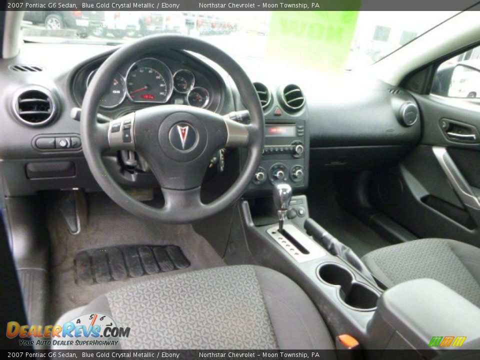 2007 Pontiac G6 Sedan Blue Gold Crystal Metallic / Ebony Photo #12