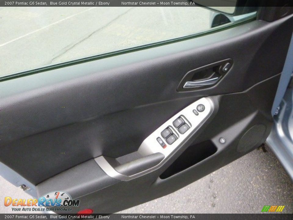 2007 Pontiac G6 Sedan Blue Gold Crystal Metallic / Ebony Photo #14