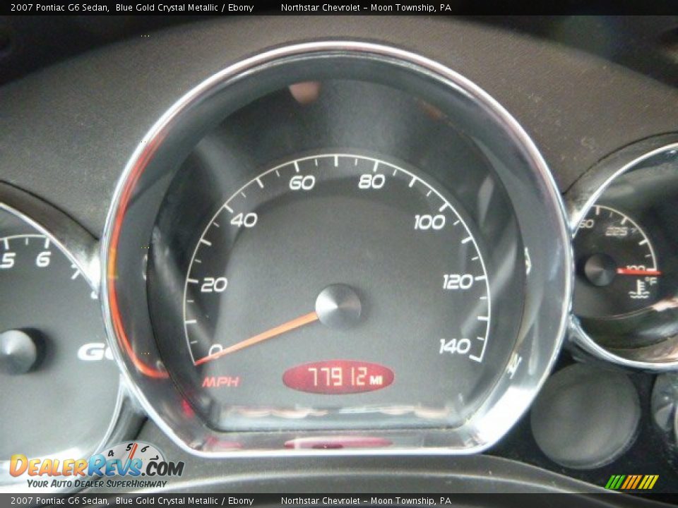 2007 Pontiac G6 Sedan Blue Gold Crystal Metallic / Ebony Photo #19
