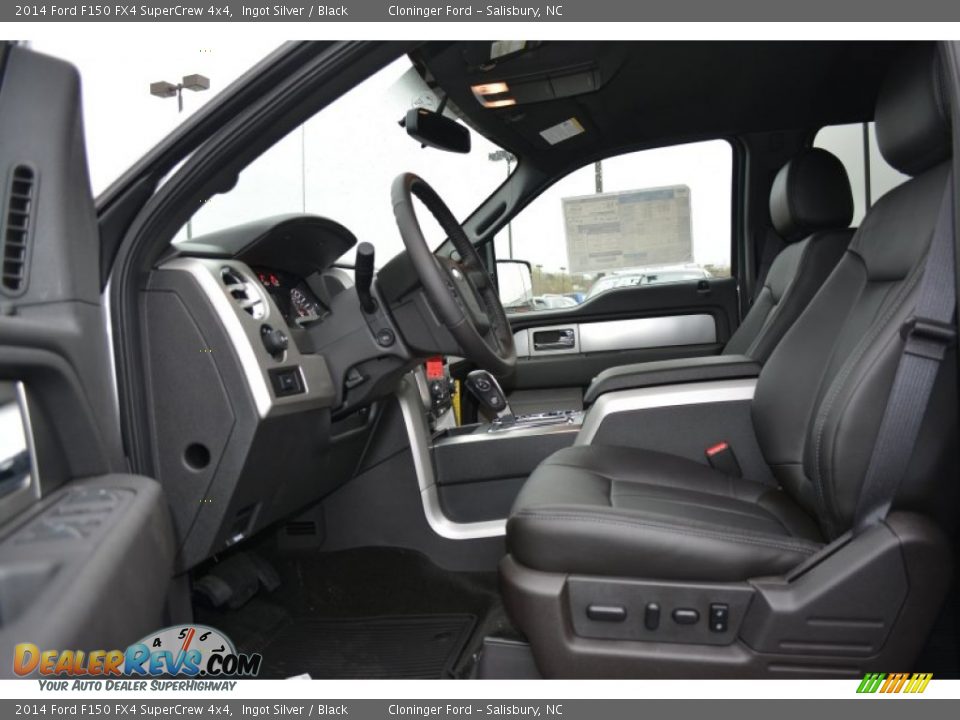 Black Interior - 2014 Ford F150 FX4 SuperCrew 4x4 Photo #6
