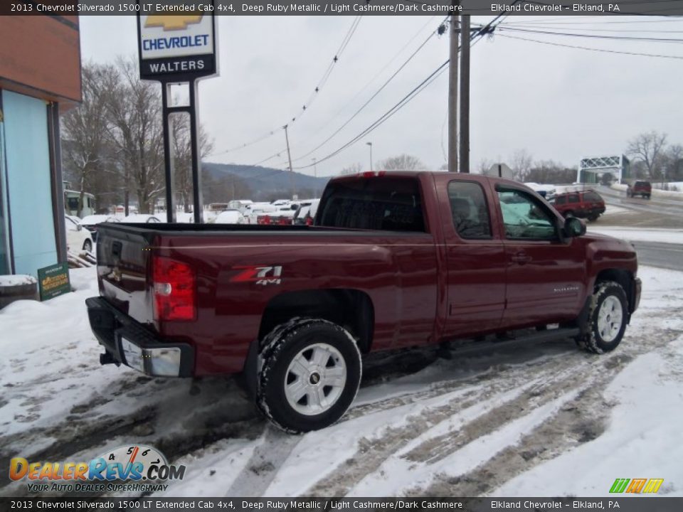 2013 Chevrolet Silverado 1500 LT Extended Cab 4x4 Deep Ruby Metallic / Light Cashmere/Dark Cashmere Photo #2