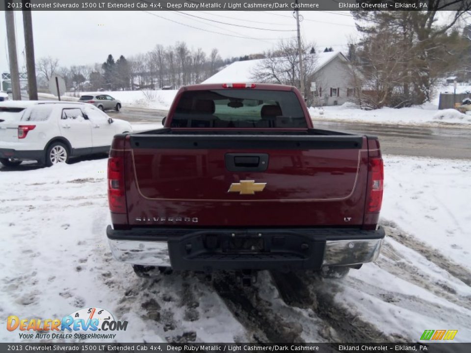 2013 Chevrolet Silverado 1500 LT Extended Cab 4x4 Deep Ruby Metallic / Light Cashmere/Dark Cashmere Photo #3