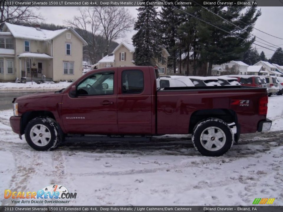 2013 Chevrolet Silverado 1500 LT Extended Cab 4x4 Deep Ruby Metallic / Light Cashmere/Dark Cashmere Photo #4