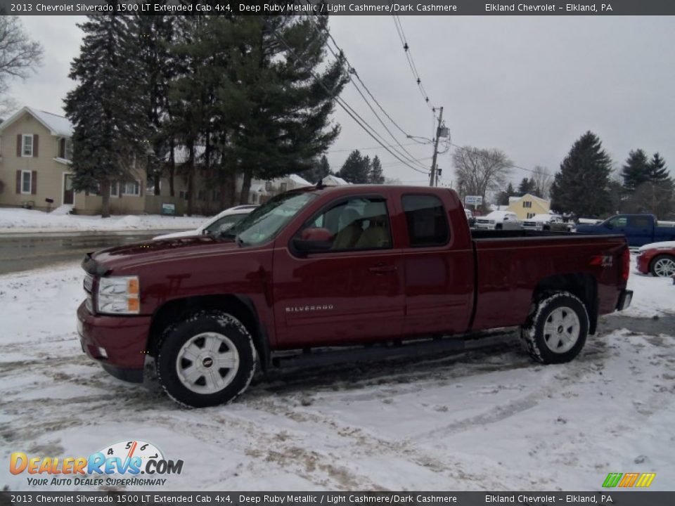 2013 Chevrolet Silverado 1500 LT Extended Cab 4x4 Deep Ruby Metallic / Light Cashmere/Dark Cashmere Photo #5