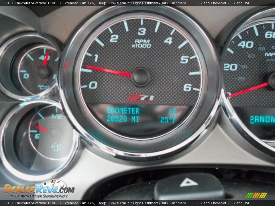 2013 Chevrolet Silverado 1500 LT Extended Cab 4x4 Deep Ruby Metallic / Light Cashmere/Dark Cashmere Photo #17