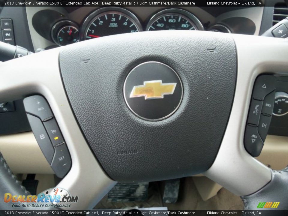 2013 Chevrolet Silverado 1500 LT Extended Cab 4x4 Deep Ruby Metallic / Light Cashmere/Dark Cashmere Photo #21