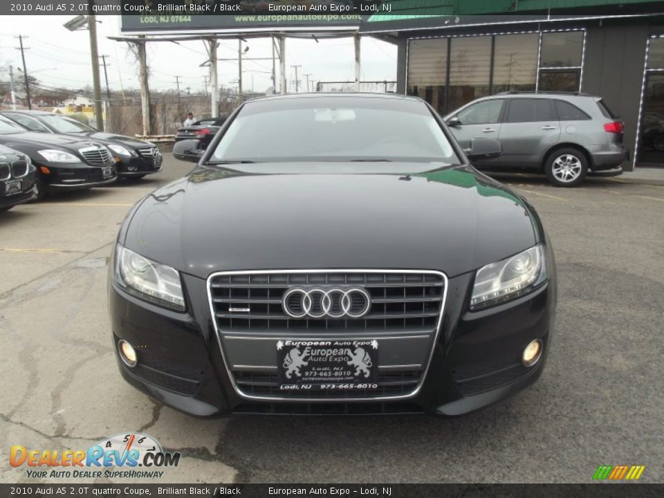 2010 Audi A5 2.0T quattro Coupe Brilliant Black / Black Photo #6