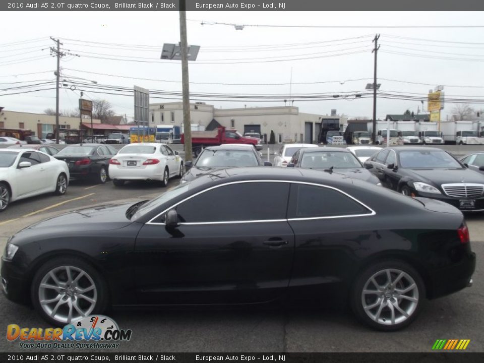 2010 Audi A5 2.0T quattro Coupe Brilliant Black / Black Photo #7