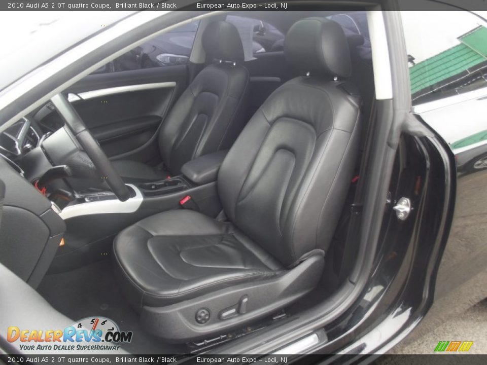 2010 Audi A5 2.0T quattro Coupe Brilliant Black / Black Photo #10
