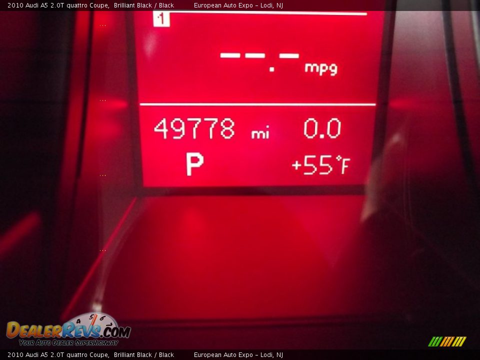 2010 Audi A5 2.0T quattro Coupe Brilliant Black / Black Photo #15