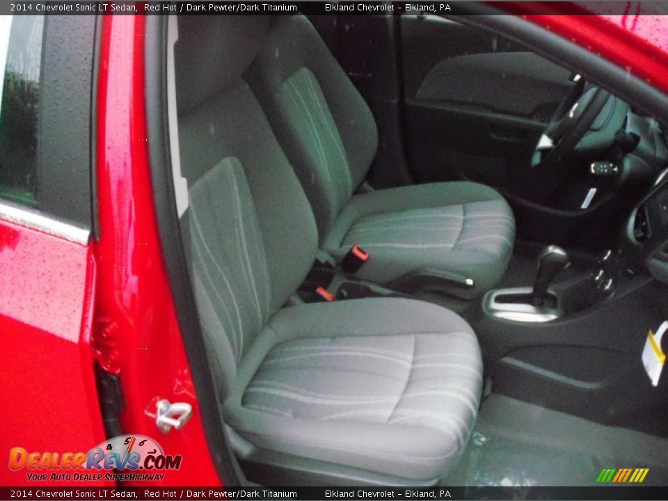 2014 Chevrolet Sonic LT Sedan Red Hot / Dark Pewter/Dark Titanium Photo #16