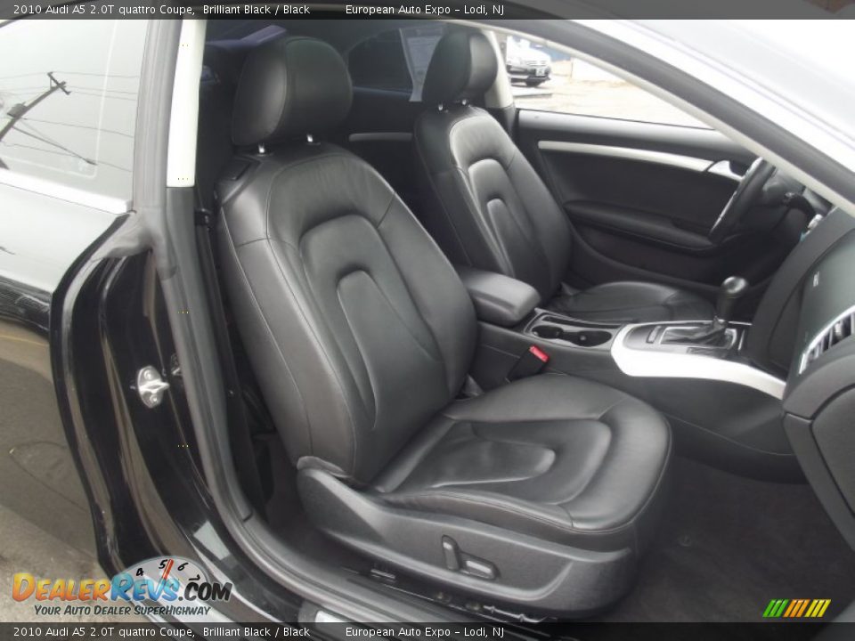 2010 Audi A5 2.0T quattro Coupe Brilliant Black / Black Photo #29