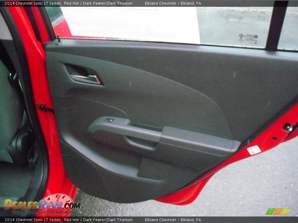 2014 Chevrolet Sonic LT Sedan Red Hot / Dark Pewter/Dark Titanium Photo #17