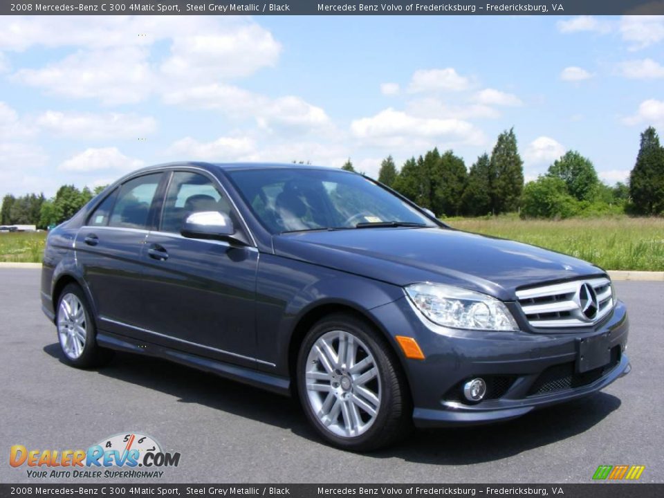 2008 Mercedes-Benz C 300 4Matic Sport Steel Grey Metallic / Black Photo #2