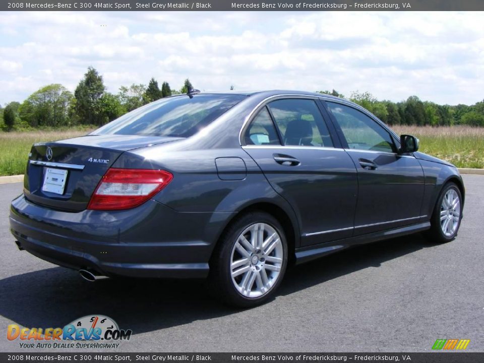 2008 Mercedes-Benz C 300 4Matic Sport Steel Grey Metallic / Black Photo #3