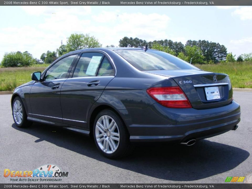 2008 Mercedes-Benz C 300 4Matic Sport Steel Grey Metallic / Black Photo #4