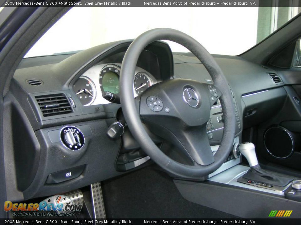 2008 Mercedes-Benz C 300 4Matic Sport Steel Grey Metallic / Black Photo #5