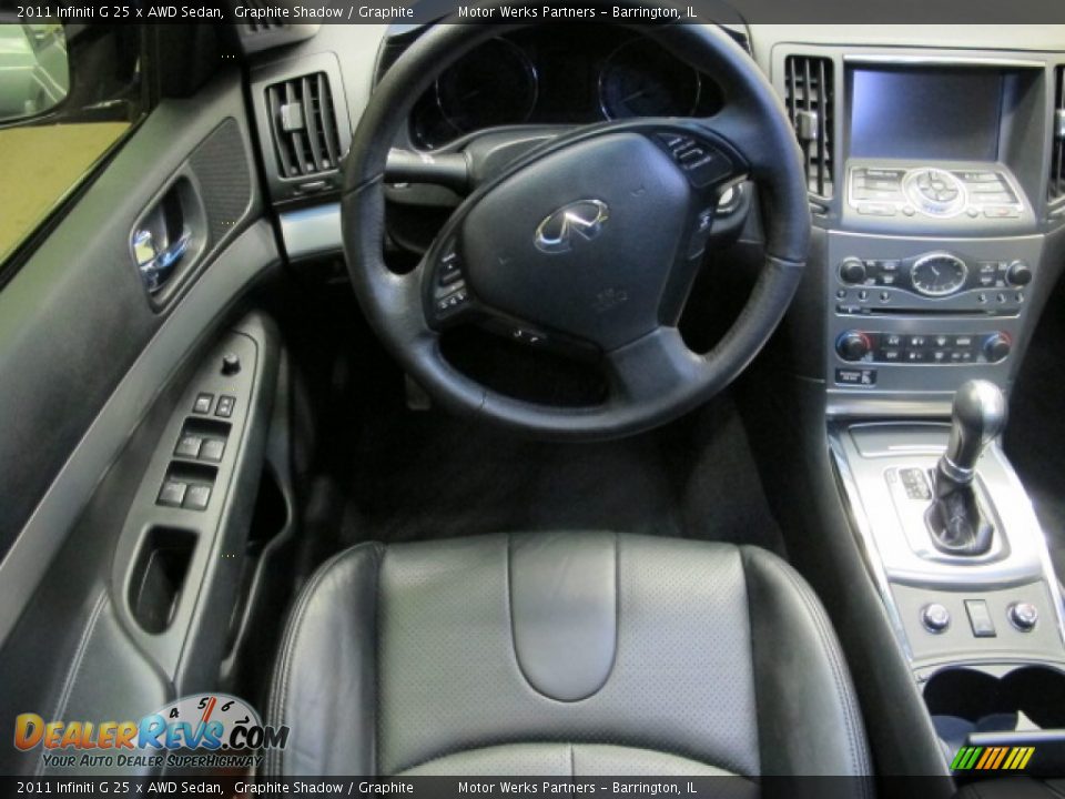 2011 Infiniti G 25 x AWD Sedan Graphite Shadow / Graphite Photo #25
