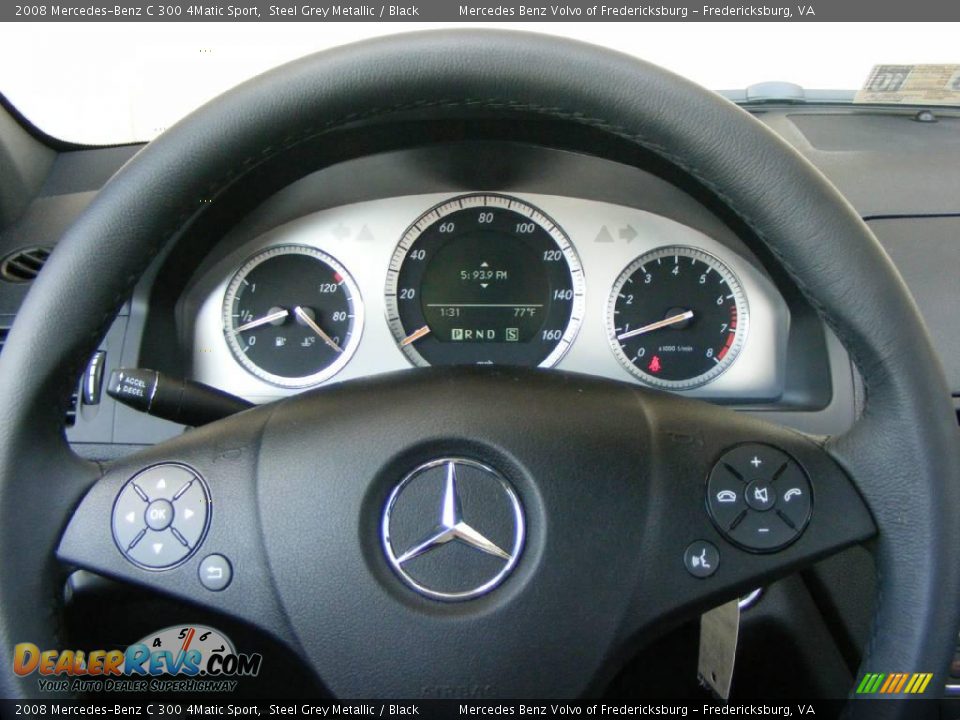 2008 Mercedes-Benz C 300 4Matic Sport Steel Grey Metallic / Black Photo #10