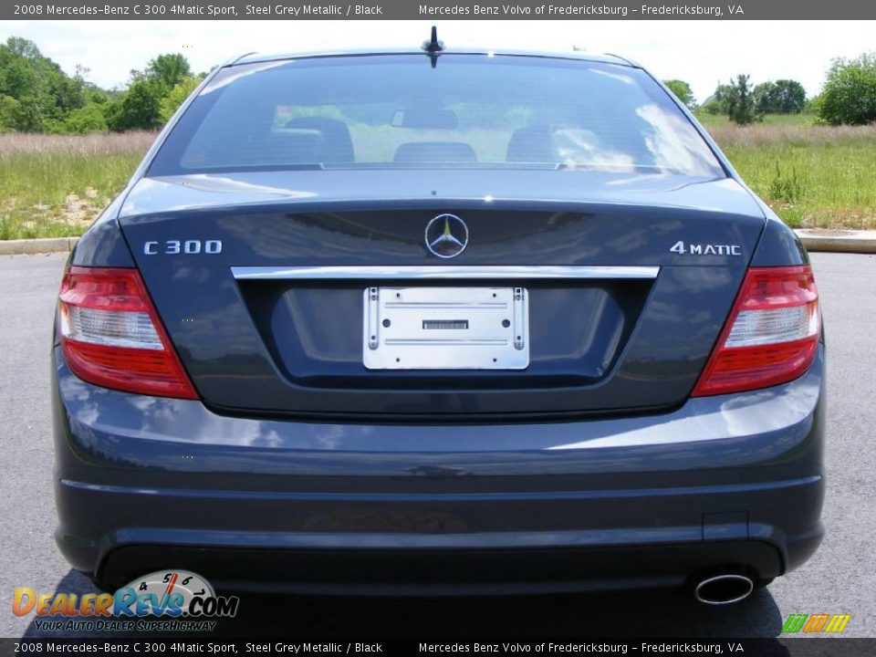 2008 Mercedes-Benz C 300 4Matic Sport Steel Grey Metallic / Black Photo #20