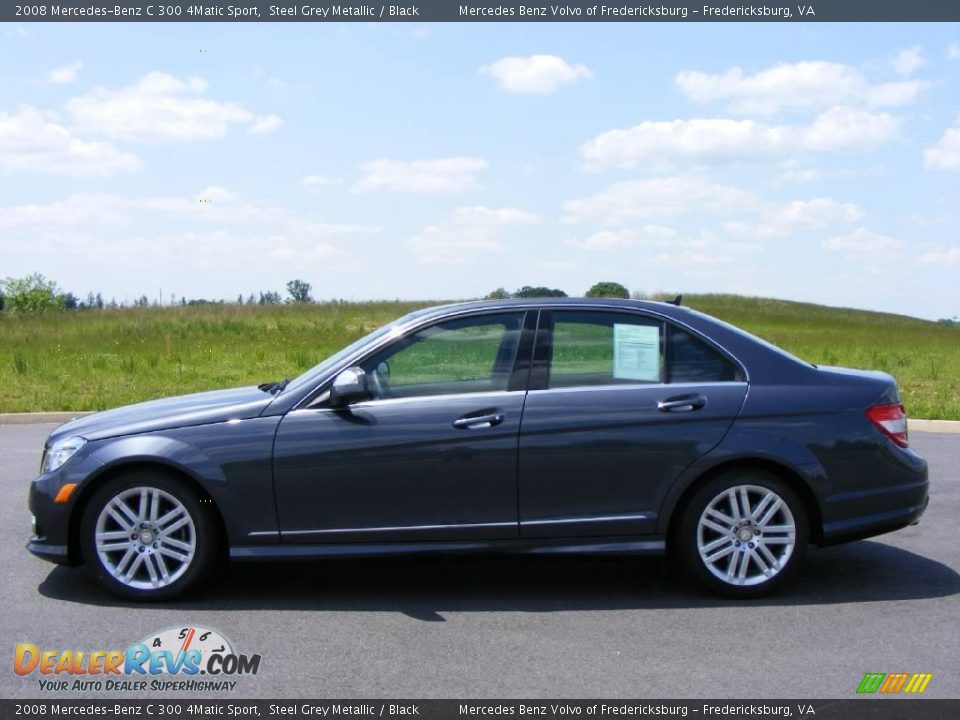 2008 Mercedes-Benz C 300 4Matic Sport Steel Grey Metallic / Black Photo #21