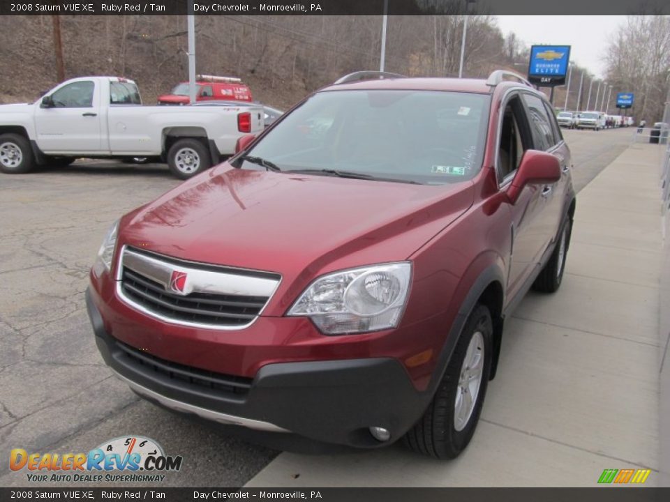 2008 Saturn VUE XE Ruby Red / Tan Photo #7