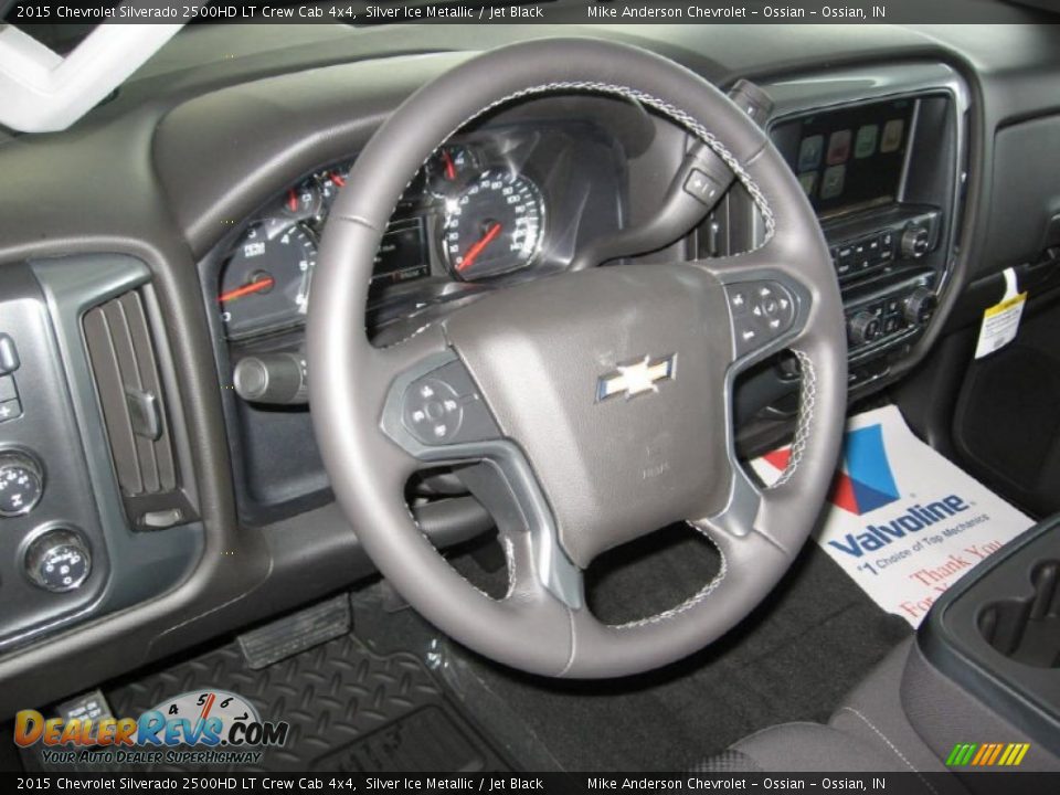 2015 Chevrolet Silverado 2500HD LT Crew Cab 4x4 Silver Ice Metallic / Jet Black Photo #6
