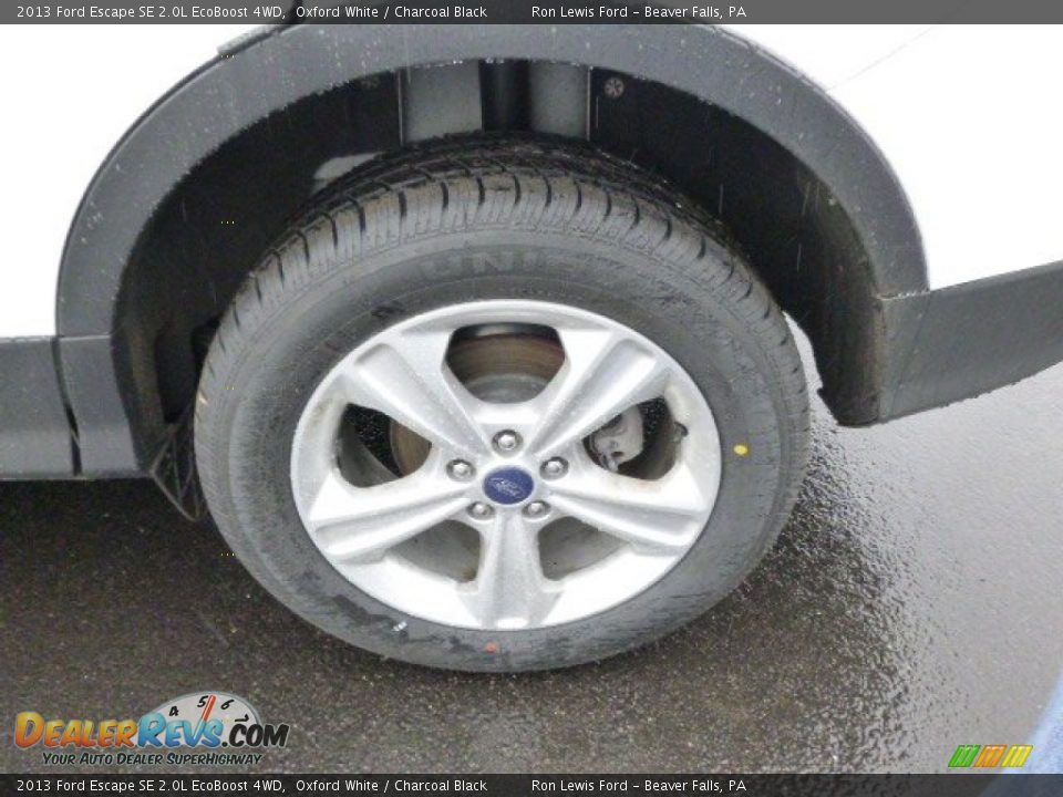 2013 Ford Escape SE 2.0L EcoBoost 4WD Oxford White / Charcoal Black Photo #9