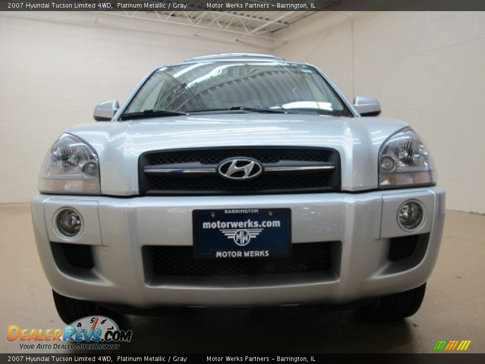 2007 Hyundai Tucson Limited 4WD Platinum Metallic / Gray Photo #3