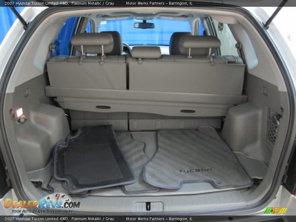 2007 Hyundai Tucson Limited 4WD Platinum Metallic / Gray Photo #11