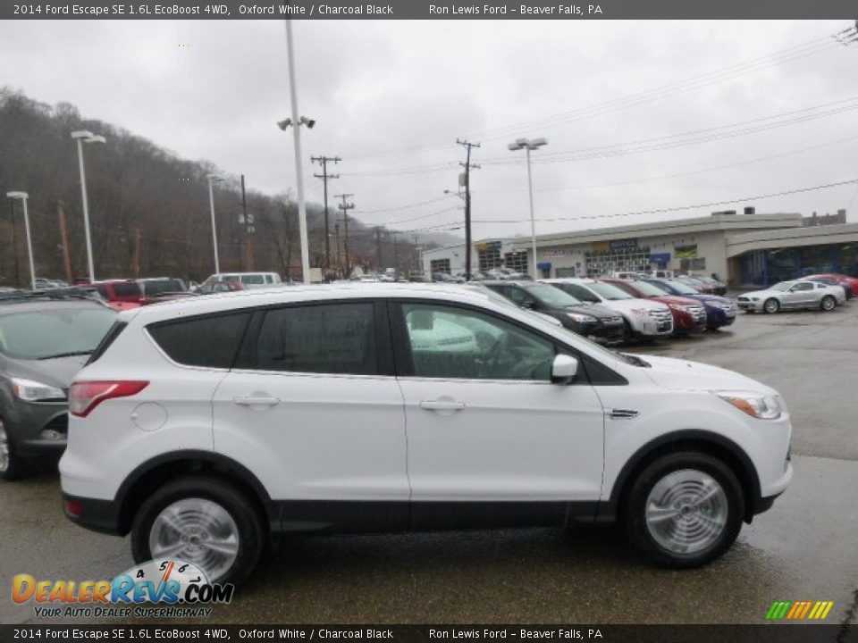 2014 Ford Escape SE 1.6L EcoBoost 4WD Oxford White / Charcoal Black Photo #1