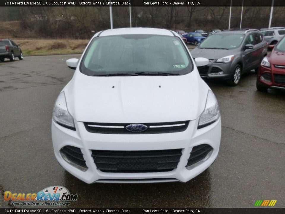 2014 Ford Escape SE 1.6L EcoBoost 4WD Oxford White / Charcoal Black Photo #3