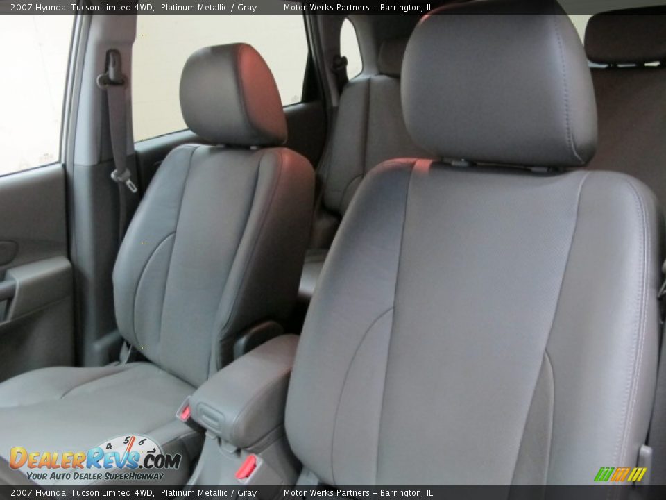 2007 Hyundai Tucson Limited 4WD Platinum Metallic / Gray Photo #18