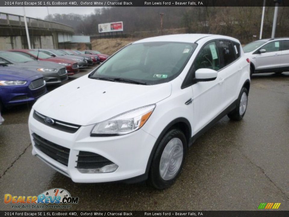 2014 Ford Escape SE 1.6L EcoBoost 4WD Oxford White / Charcoal Black Photo #4
