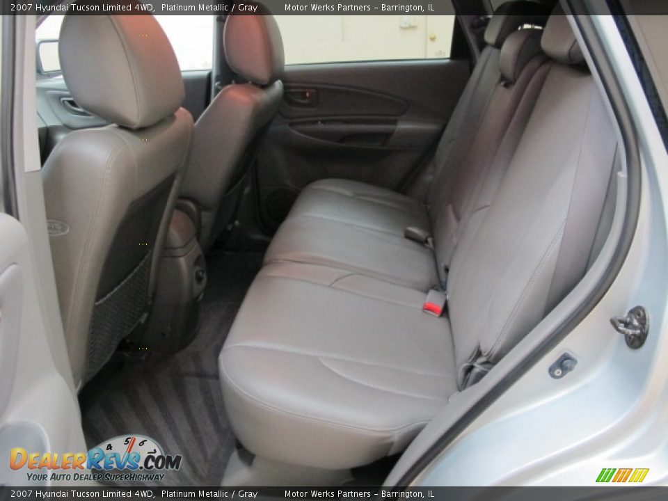 2007 Hyundai Tucson Limited 4WD Platinum Metallic / Gray Photo #19