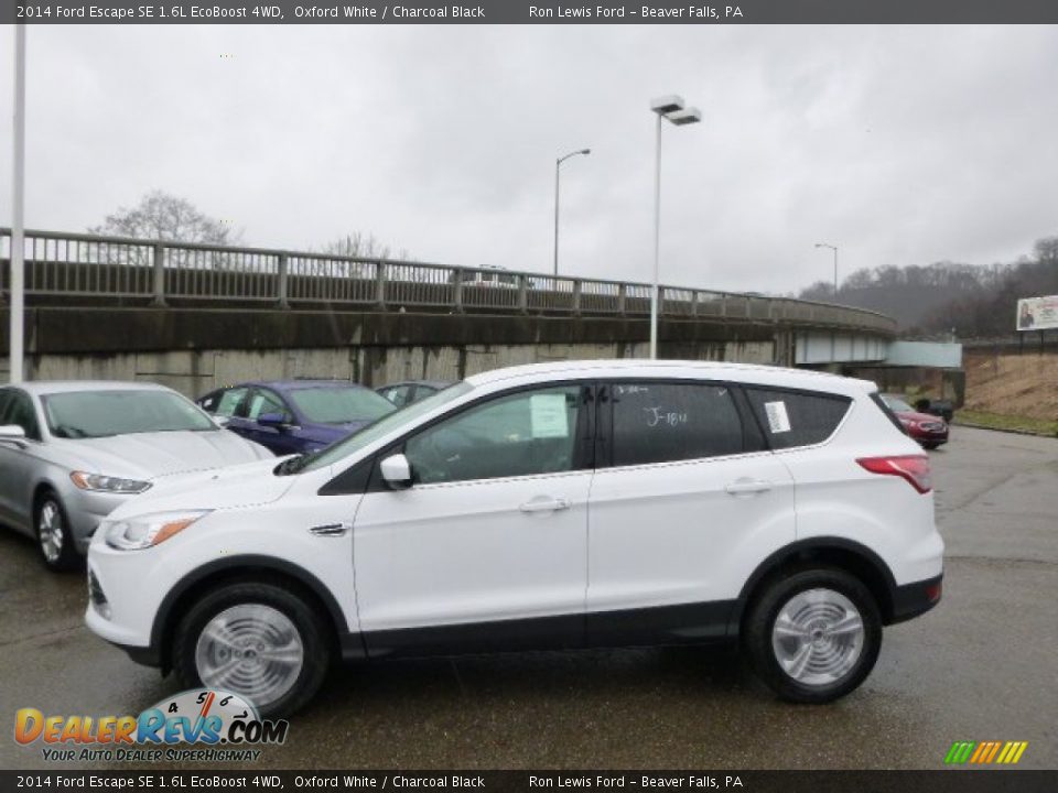 2014 Ford Escape SE 1.6L EcoBoost 4WD Oxford White / Charcoal Black Photo #5